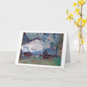 Carte La gare Saint-Lazare, Monet (Fleur jaune)