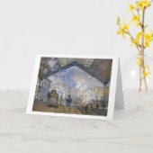 Carte La gare Saint-Lazare, Monet (Fleur jaune)
