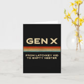 Carte La Génération X, de l'enfant à la maison sans adul (Fleur jaune)
