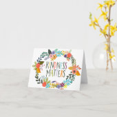 Carte La gentillesse compte (Fleur jaune)