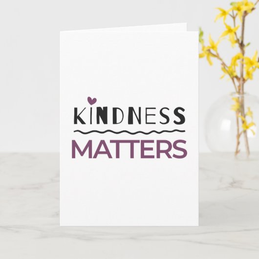 Carte La gentillesse compte (Fleur jaune)