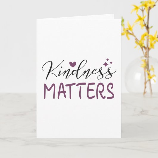 Carte La gentillesse compte (Fleur jaune)