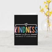 Carte La gentillesse Est Libre L'Arroser Partout Q Posit (Fleur jaune)