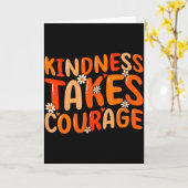 Carte La gentillesse exige du courage Orange Unity Day A (Fleur jaune)