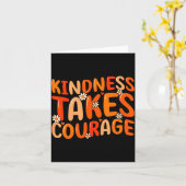 Carte La gentillesse nécessite du courage Orange Unity D (Fleur jaune)