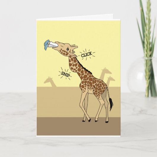 Carte La girafe #18 obtiennent bien (Devant)