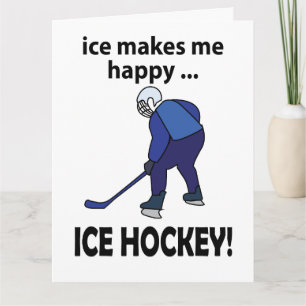Carte La Glace De Hockey Sur Glace Me Rend Joyeux Hockey