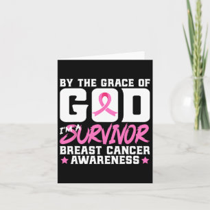 Carte La grâce Dieu Je suis un survivant Cancer du sein 