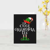 Carte La grand-mère cool elfe cadeau correspondant group (Fleur jaune)