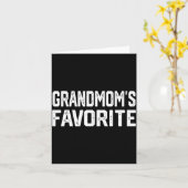 Carte La grand-mère préférée drôle grand-parent Granhild (Fleur jaune)