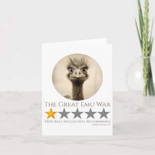 Carte La Grande Guerre de l'Emu - Mème d'histoire austra