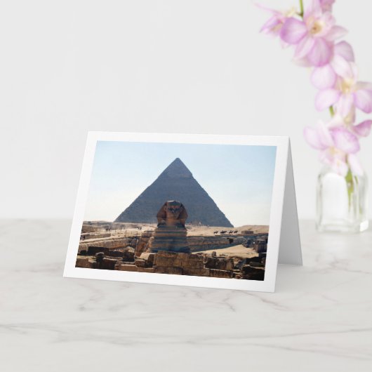 Carte La Grande Pyramide De Gizeh Et Sphinx, Le Caire (Orchidée)
