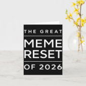 Carte La Grande Réinitialisation Des Mèmes De 2026 Mèmes (Fleur jaune)