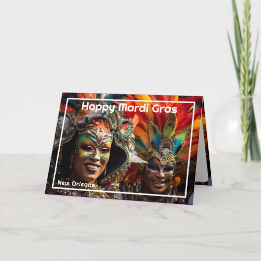 Carte 💚 💜 💛 La Grande Révélation : Mardi Gras Magic (Devant)