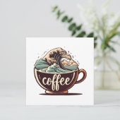 Carte La Grande Vague De Café (Debout devant)