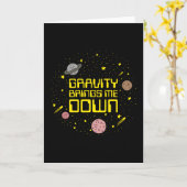 Carte La Gravité me fait descendre (Fleur jaune)