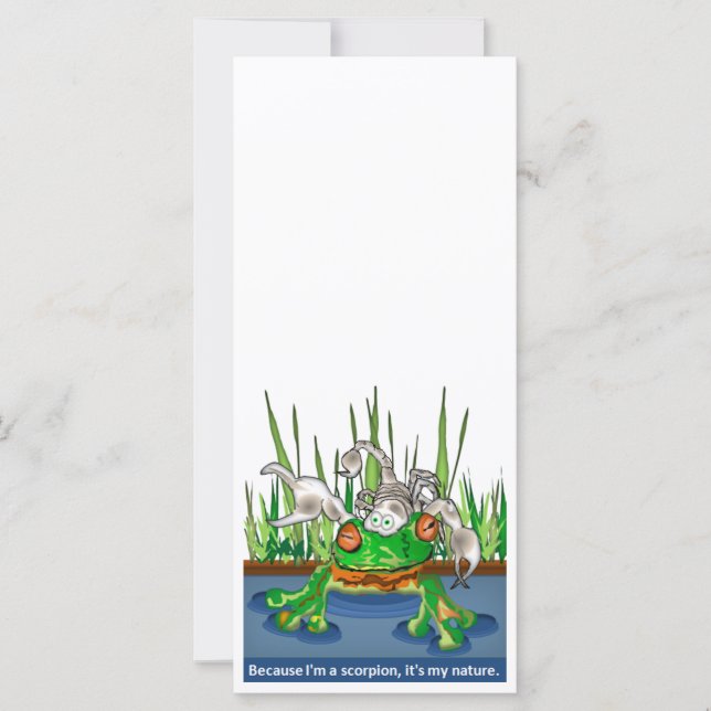 Carte La grenouille et le scorpion (Devant)