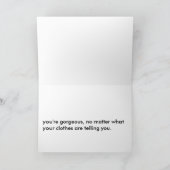 Carte La grossesse est bosse (Intérieur)