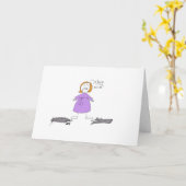 Carte La grossesse est bosse (Fleur jaune)