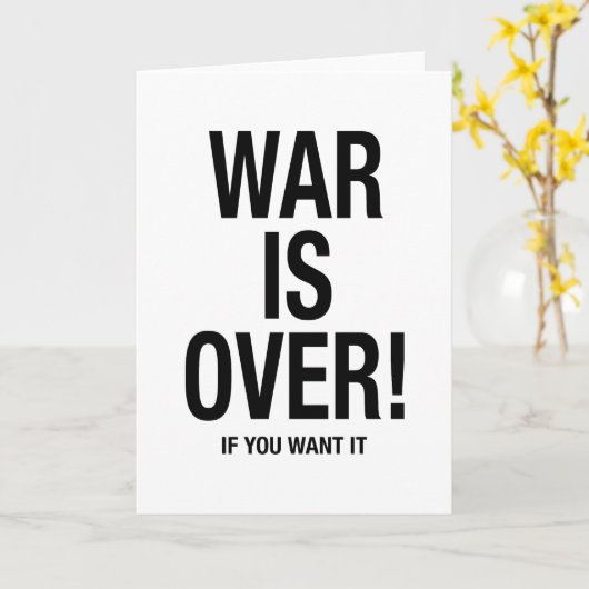 Carte La guerre est finie (Fleur jaune)