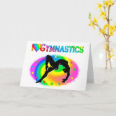 CARTE LA GYMNASTIQUE EST MA VIE (Fleur jaune)