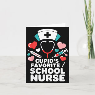 Carte La infirmière scolaire préférée de Cupidon Funny V