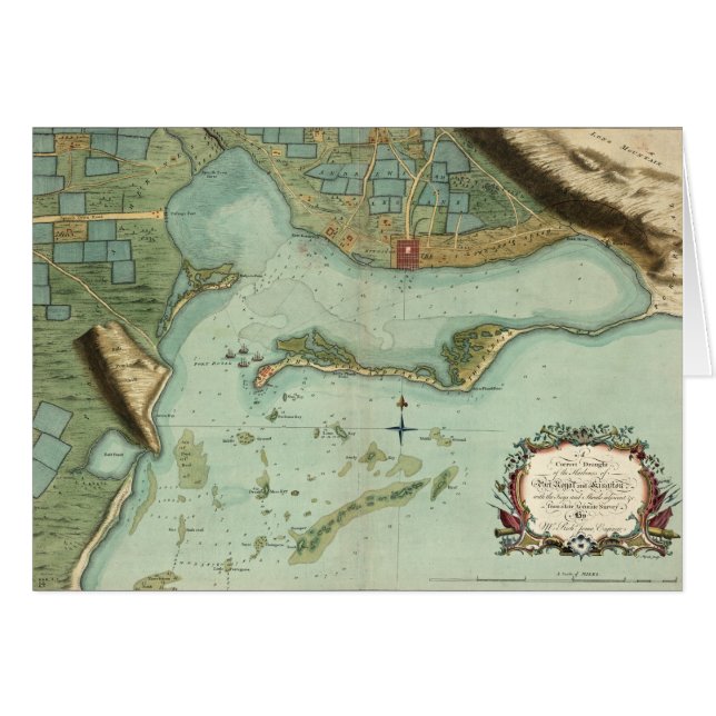 CARTE : La JAMAÏQUE, 1756 (Devant horizontal)