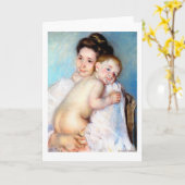 Carte La jeune mère, Cassatt (Fleur jaune)