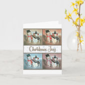 Carte La joie de Noël (Fleur jaune)