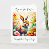 Carte La joie pour Pâques apporte de nouveaux débuts (Devant)