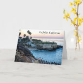 Carte La Jolla Cove Californie (Fleur jaune)