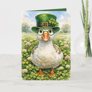 Carte La journée de la Saint-Patrick avec des lunettes d