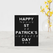 Carte la journée de Saint-Patrick Asl Sensibilisation de (Fleur jaune)