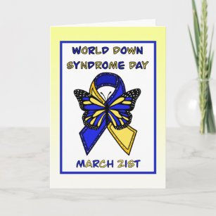 Carte La Journée mondiale du syndrome de Down est le 21 