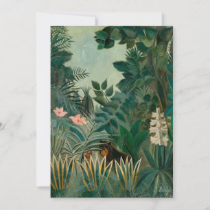 Carte La jungle équatoriale Henri Rousseau