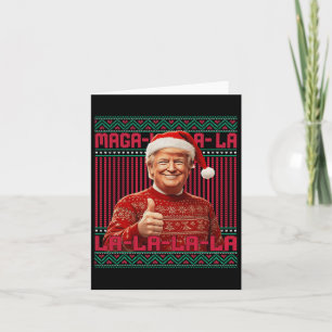 Carte La La Donald Trump Potus 47 Swea de Noël laid