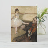 Carte La leçon de danse | Edgar Degas (Debout devant)