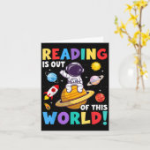 Carte La Lecture Est Sortie De Ce Monde Espace Drôle Liv (Fleur jaune)