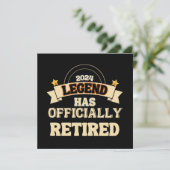 Carte La légende a officiellement pris sa retraite (Debout devant)