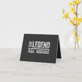 Carte la légende a pris sa retraite (Fleur jaune)