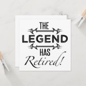 Carte La Légende A Retraité (Devant/Arrière en situation)