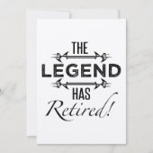 Carte La Légende A Retraité (Devant)