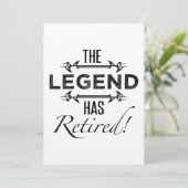 Carte La Légende A Retraité (Debout devant)