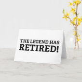 Carte La Légende A Retraité (Fleur jaune)