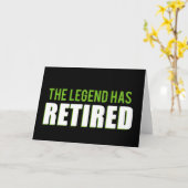 Carte La Légende A Retraité (Fleur jaune)