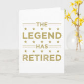 Carte La Légende A Retraité (Fleur jaune)