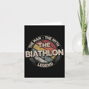 Carte La légende du biathlon Retro Ski Biathlon masculin