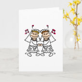 Carte La lesbienne dansent d'abord (Fleur jaune)