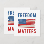 Carte La liberté est importante (Devant / Derrière)