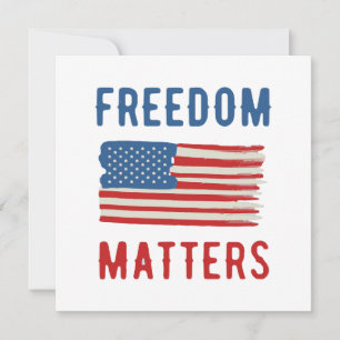 Carte La liberté est importante